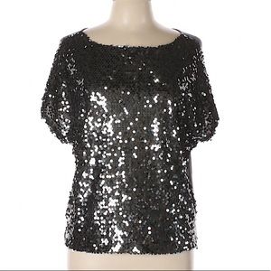 Jennifer Lopez short sleeve top with sequins
